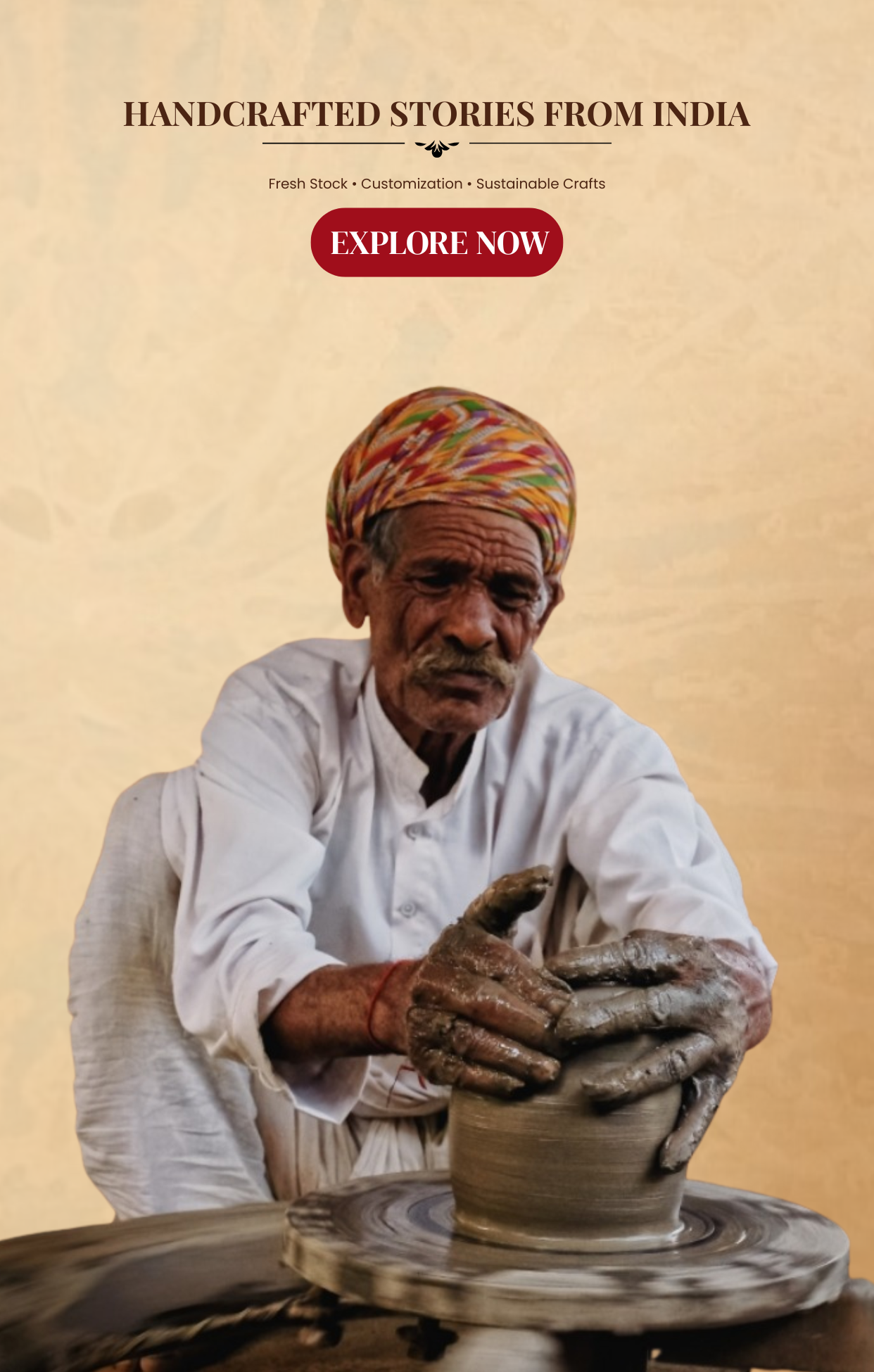 Weave Hand Mobile Banner